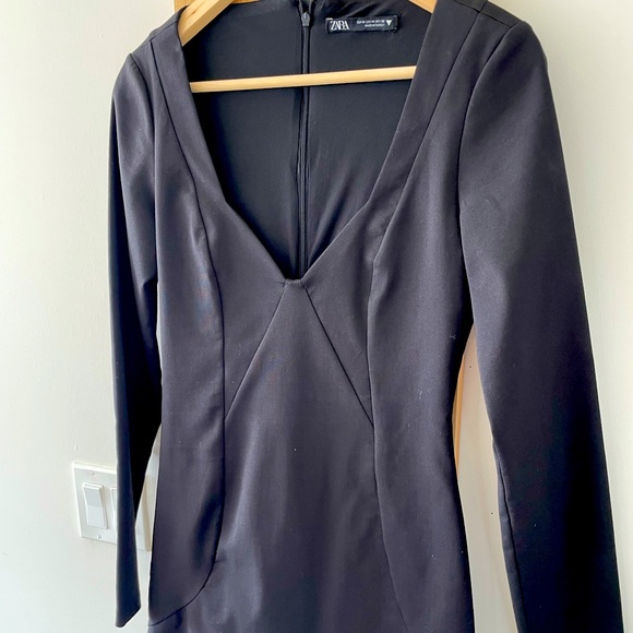 ZARA BLACK MINI DRESS - Picture 2 of 3